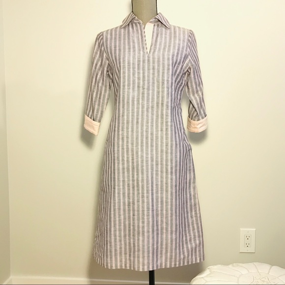 Tatum & Olivia Canadian Designer Stripe Shirtdress - Picture 5 of 8